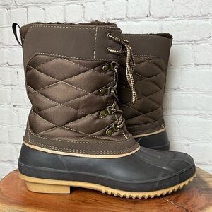 Khombu Quilted Tall Duck Boots